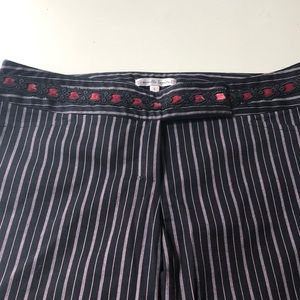 Nanette Lepore wide legged striped pant